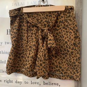 A New Day Leopard Paperbag Shorts